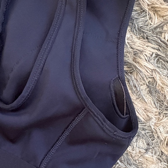 Adidas Pink and Navy Cheetah Sports Bra - Picture 3 of 5